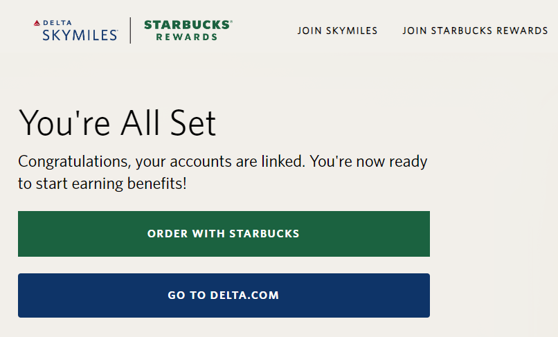 Delta Air Lines Starbucks link confirmed