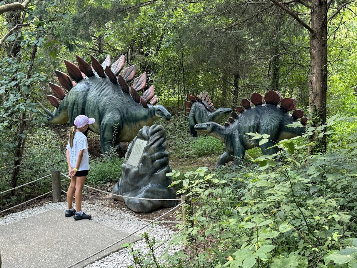 Dinosaur World - Scarlett learning about dinosaurs