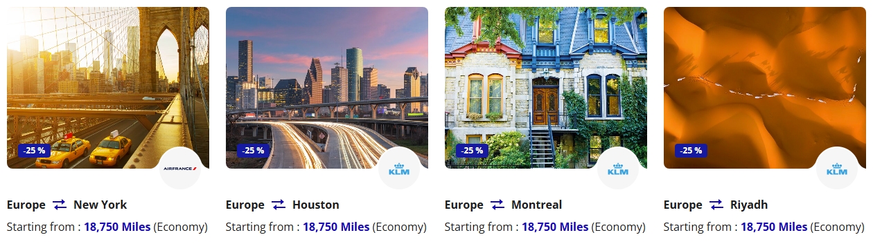 Flying Blue Promo Rewards tickets April 2025