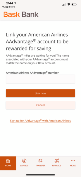 Bask Savings Account create account in app step 15