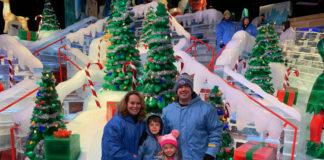 Gaylord Ice! Themed Sculptures, Where to Visit Santa, Gift of Elite Status ICE! at Gaylord Opryland in Nashville 2019