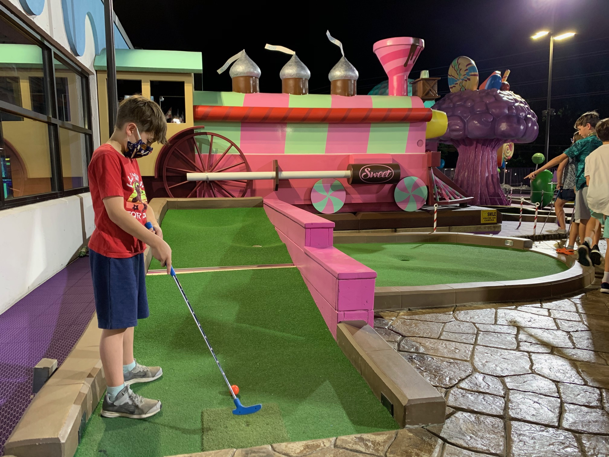 Crave Golf Club Pigeon Forge rooftop mini-golf Timothy